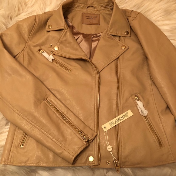 Anthropologie Jackets & Blazers - NWT Anthropologie blanknyc faux leather tan jacket